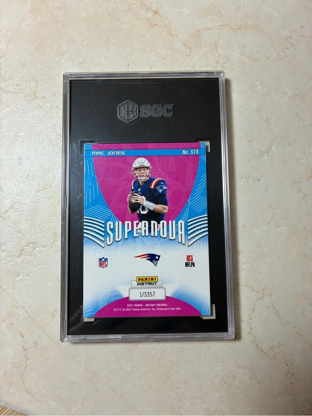 Mac Jones Supernova Rookie Football Card